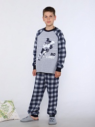 Детская пижама "Хоккеист" / Серый