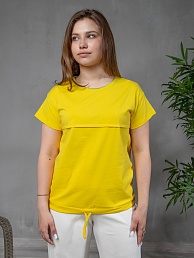 Женская футболка Спорт / Желтый